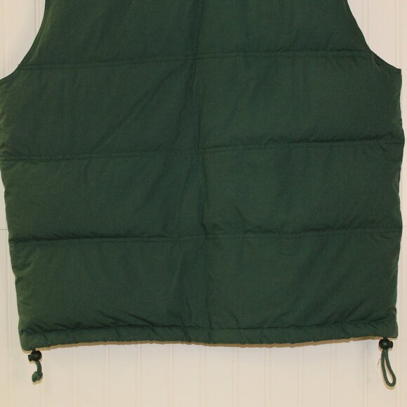 Vintage Northwest Territory Puffer Down Vest Men's Green Full Zip Pockets - Picture 3 of 9